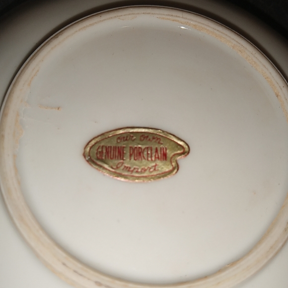 6pc lot vintage shell shaped gold trimmed porcelain trinket dishes - Picture 2 of 9